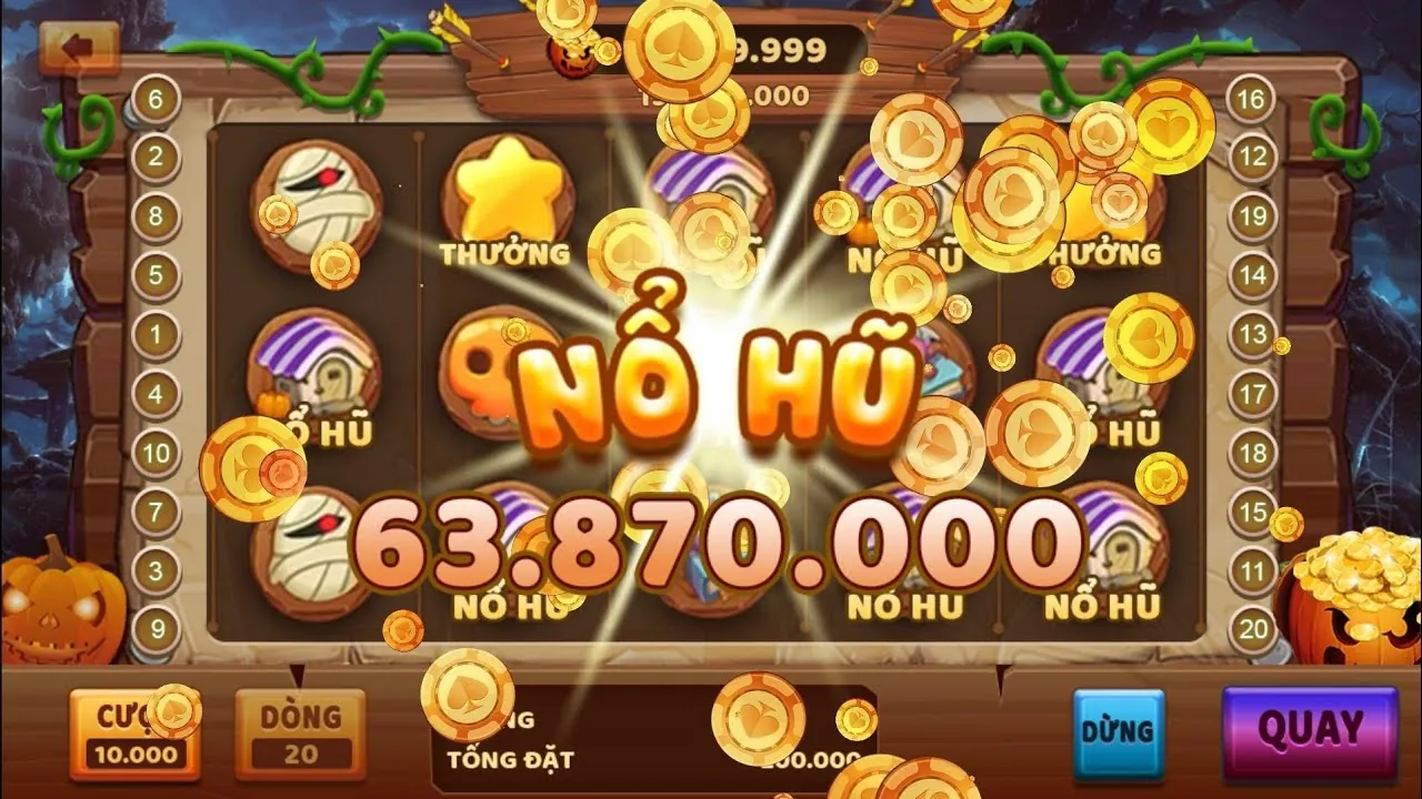 Hình ảnh người chơi vui mừng khi trúng jackpot Nổ Hũ