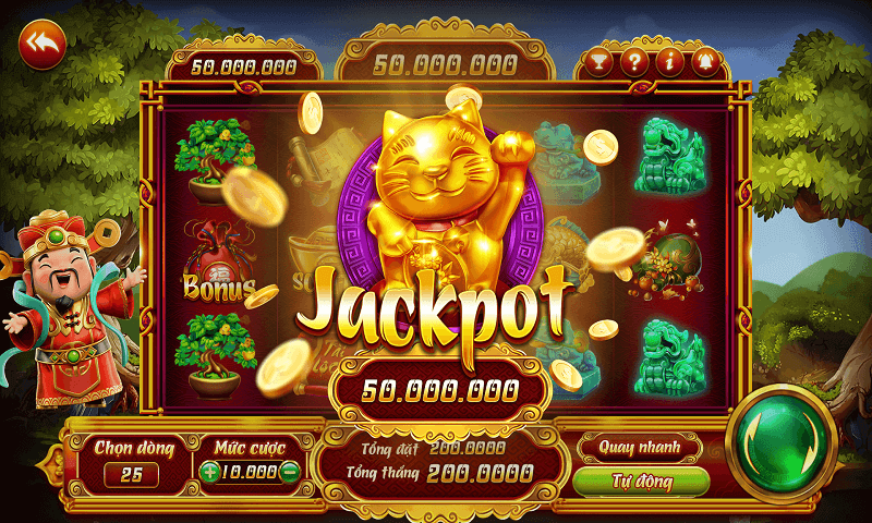 Hình ảnh máy xèng kwin68 với cơ hội trúng jackpot